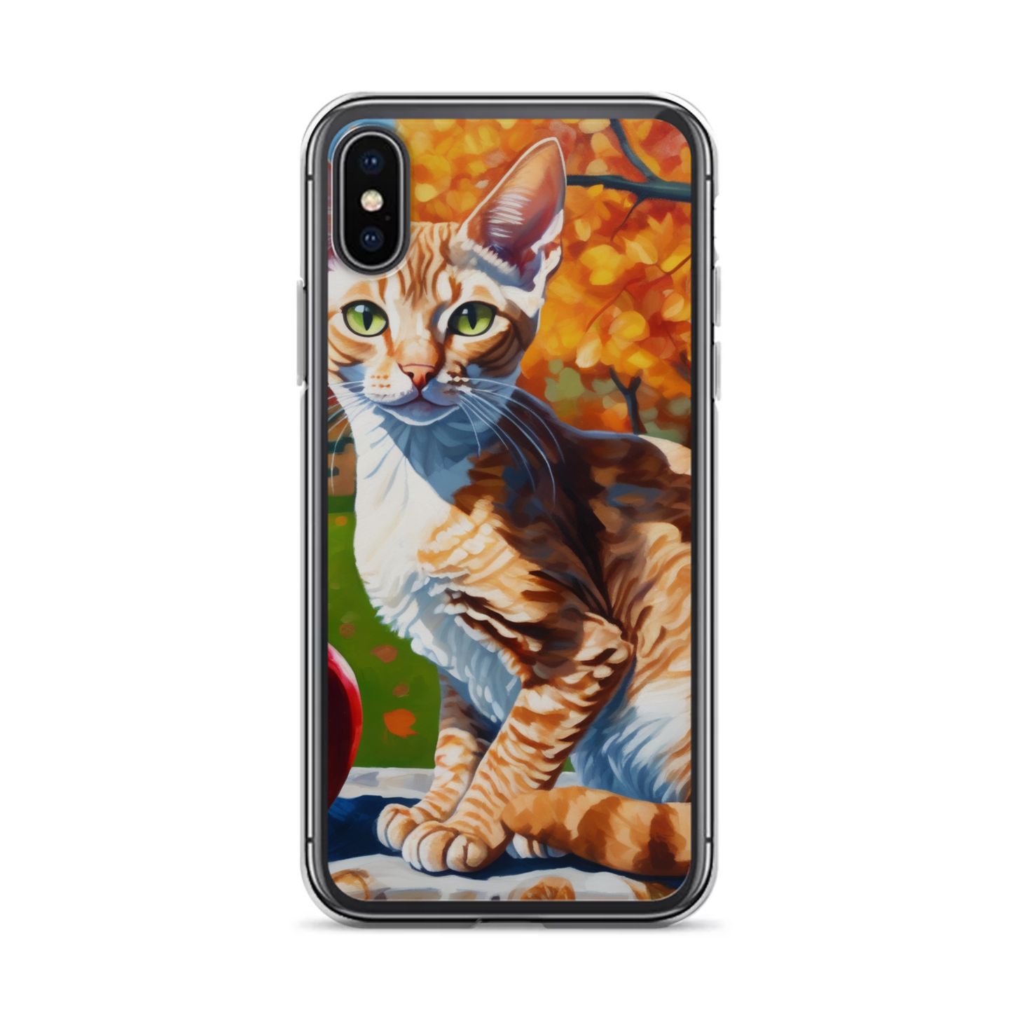 PugMug Custom Tabby Devon Rex Cat iPhone Case
