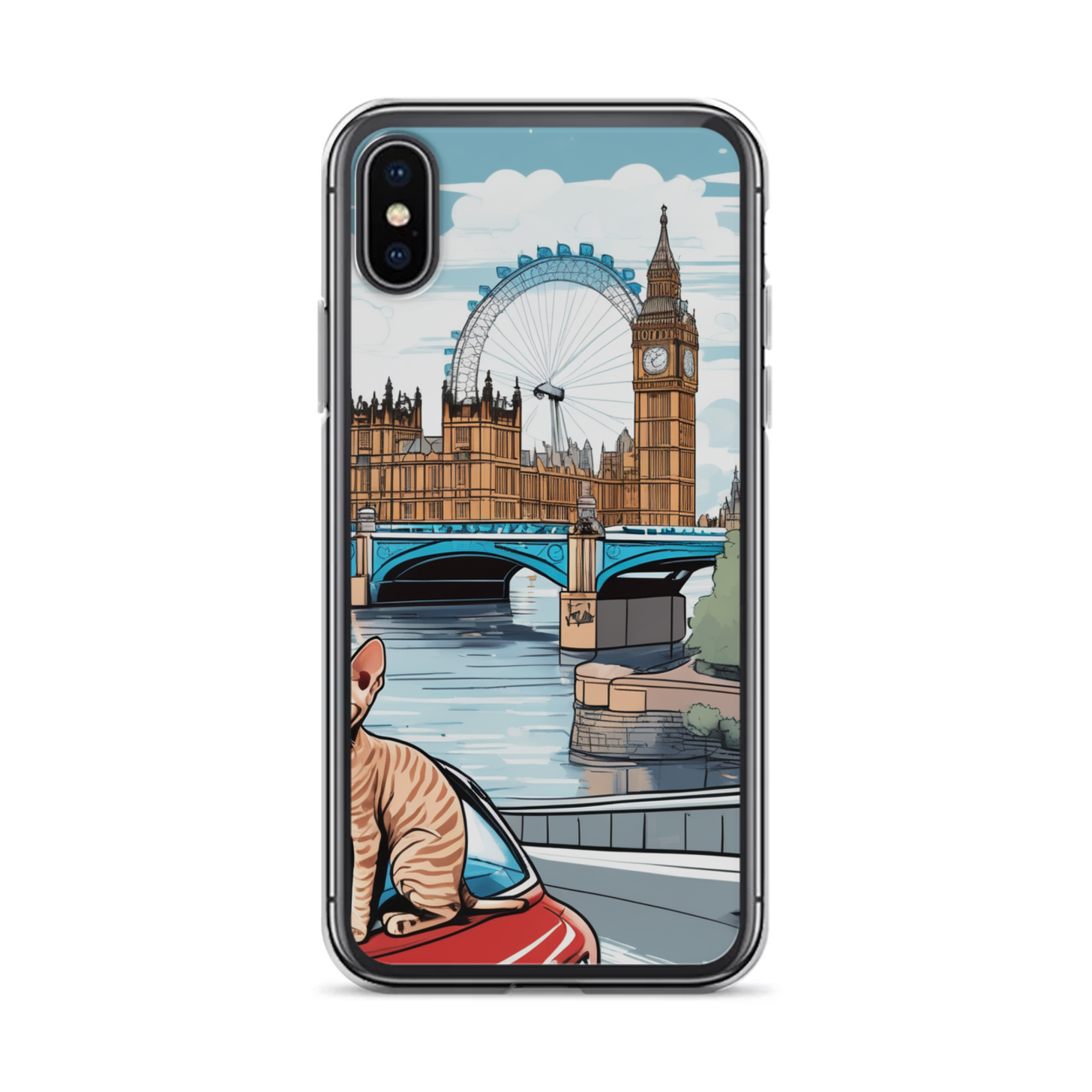 PugMug Custom Tabby Devon Rex Cat iPhone Case