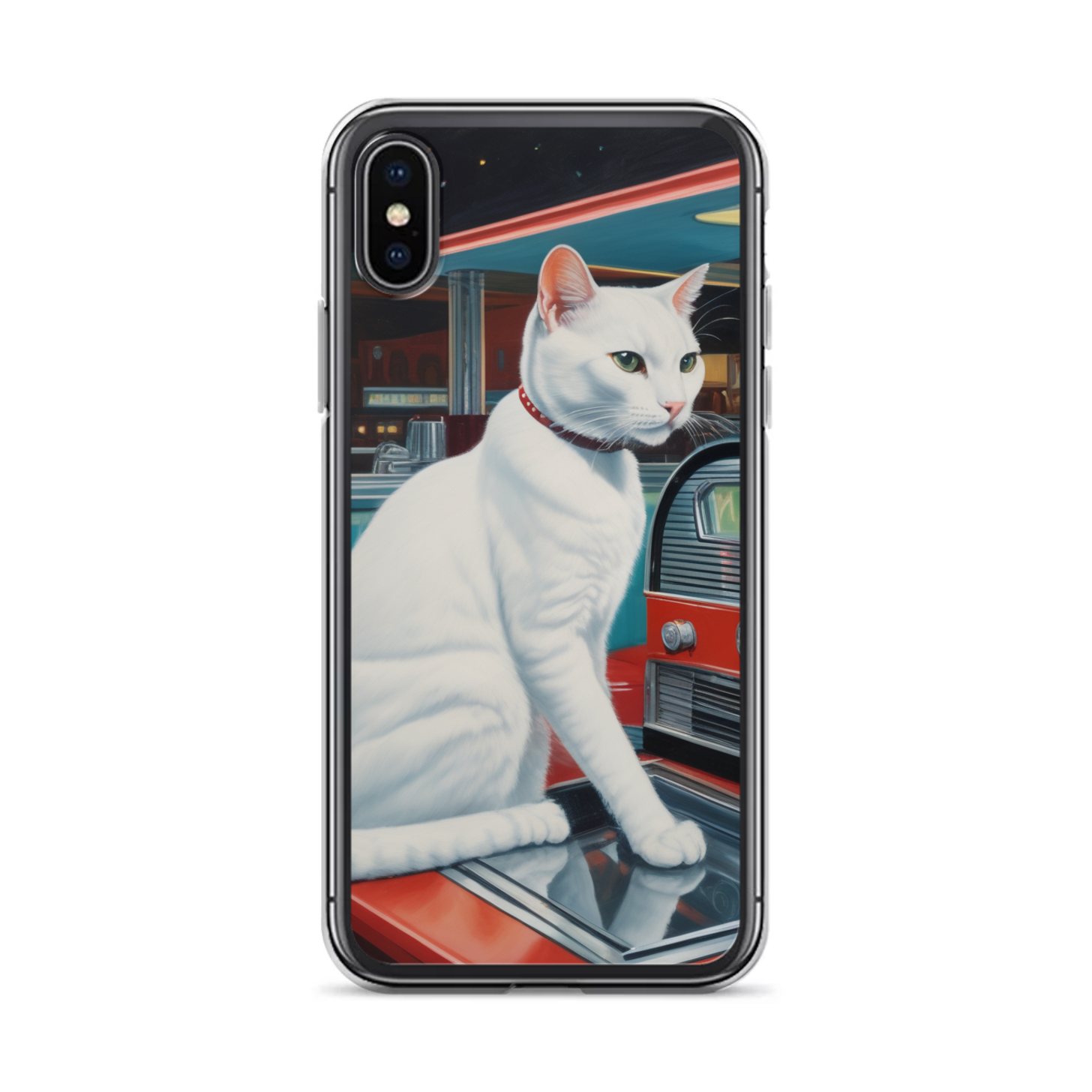 PugMug Custom White Exotic Cat iPhone Case