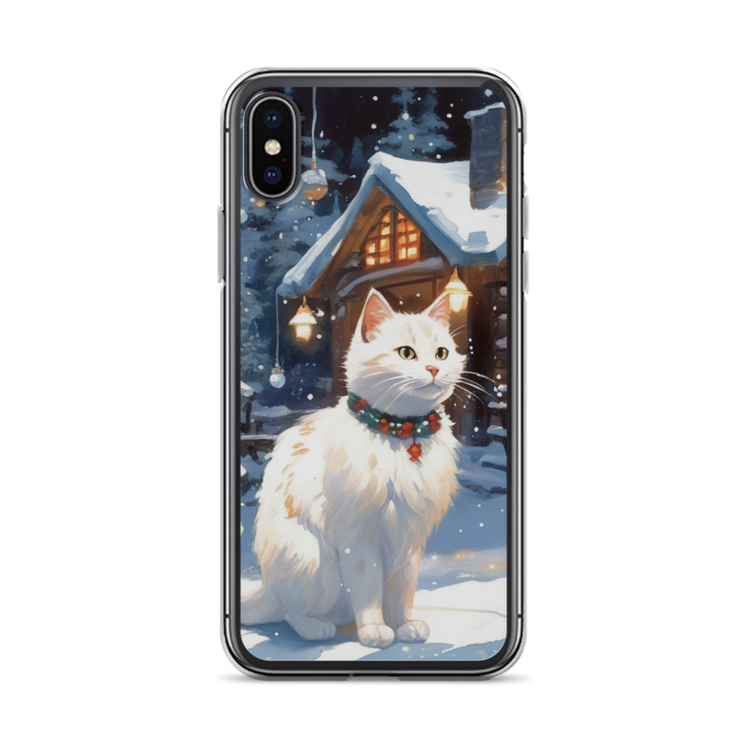 PugMug Custom White Companion Cat iPhone Case