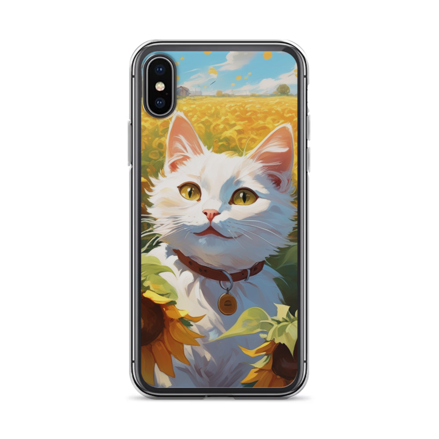 PugMug Custom White Companion Cat iPhone Case