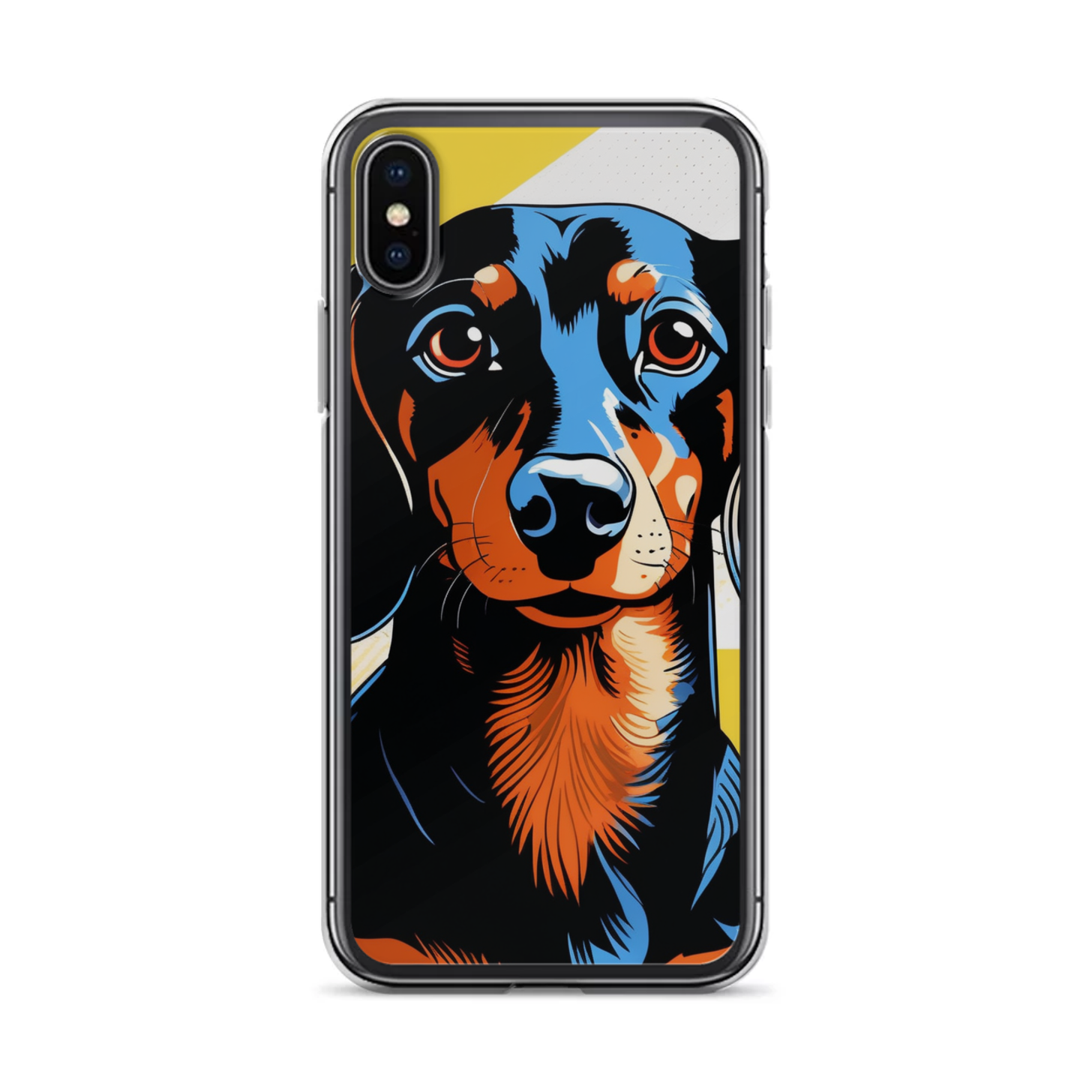 PugMug Custom Black Dachshund iPhone Case
