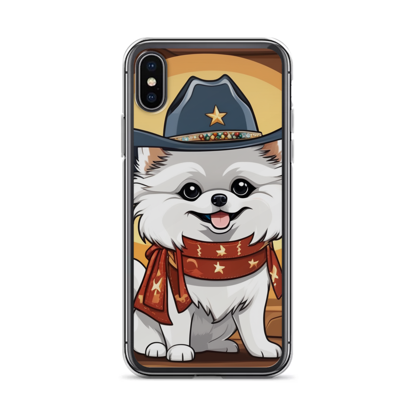 PugMug Custom White Pomeranian iPhone Case