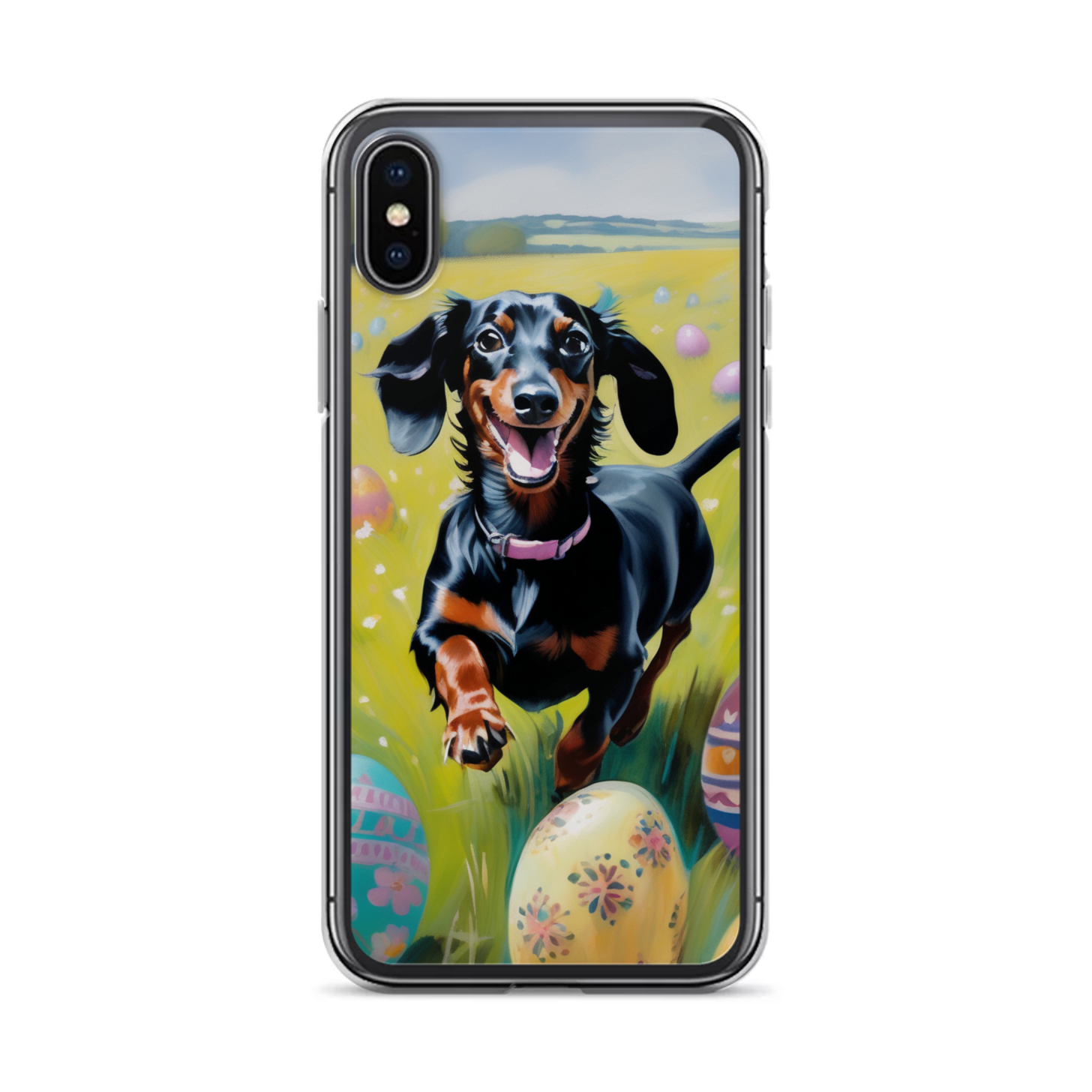 PugMug Custom Black Dachshund iPhone Case