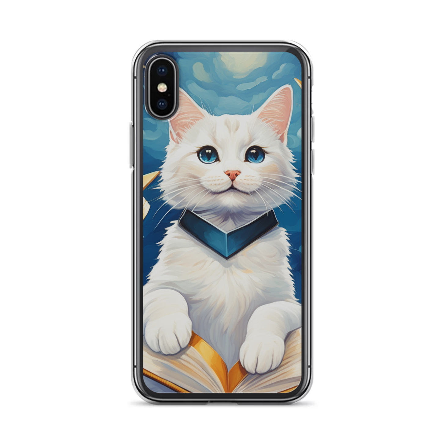 PugMug Custom White Companion Cat iPhone Case