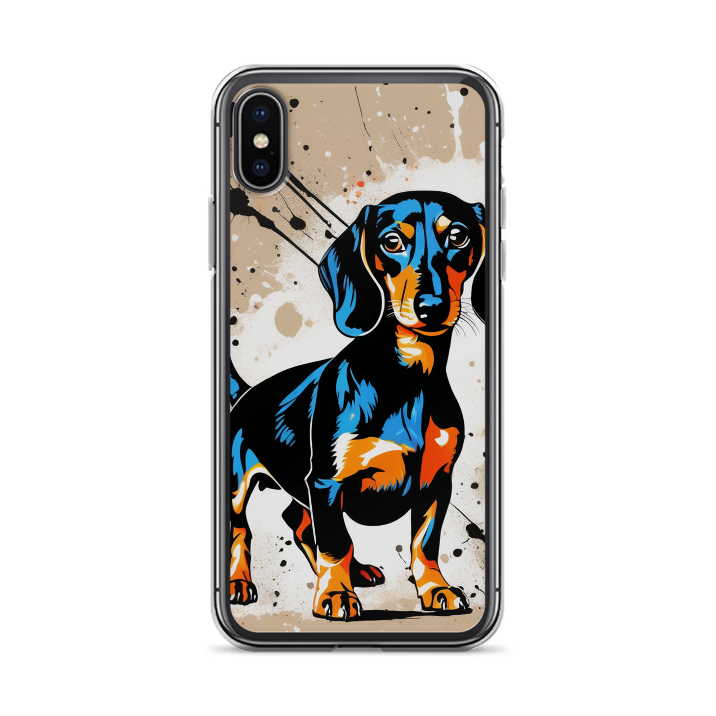 PugMug Custom Black Dachshund iPhone Case