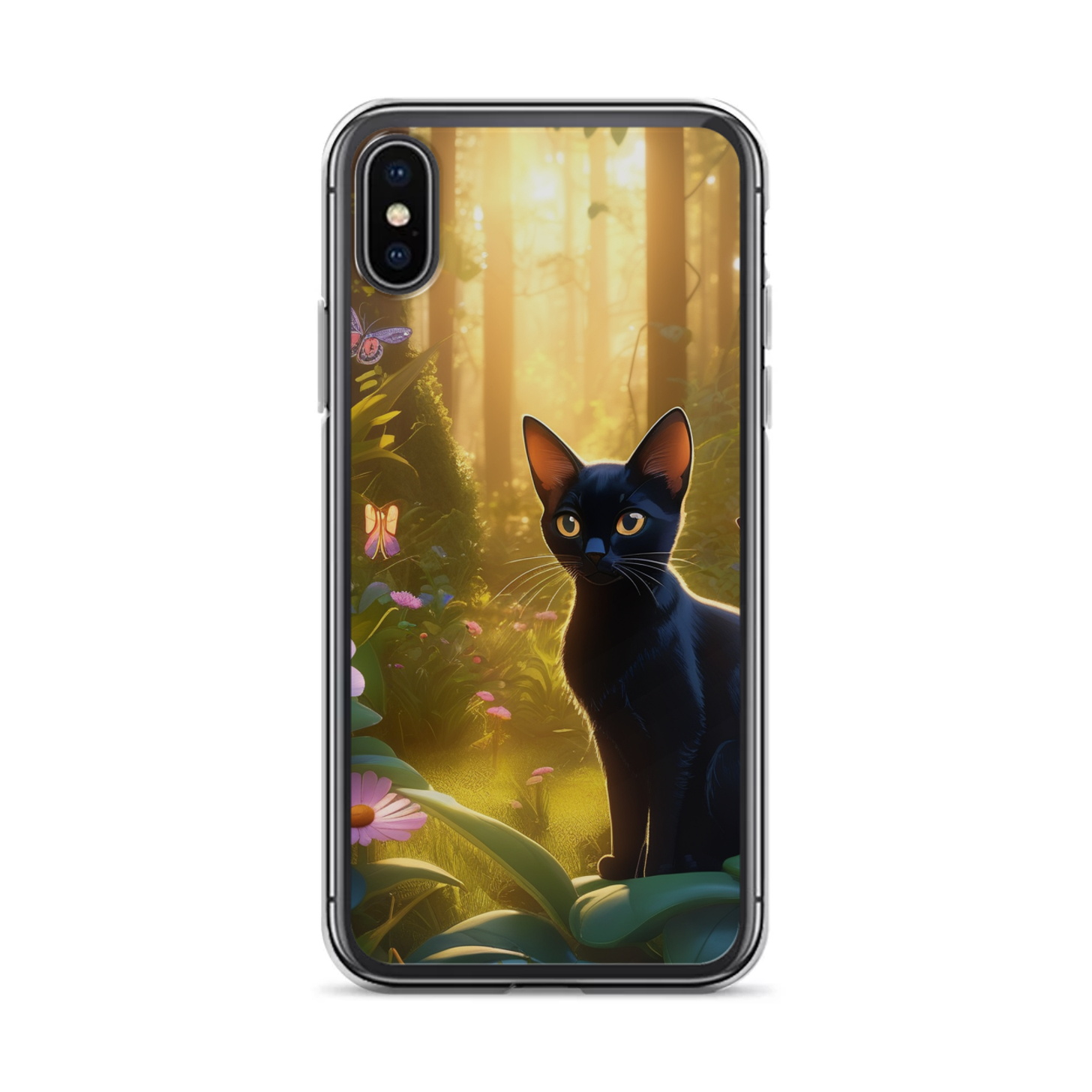 PugMug Custom Black Abyssinian Cat iPhone Case