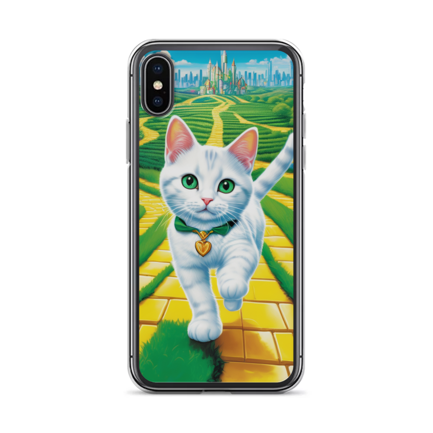 PugMug Custom White Companion Cat iPhone Case