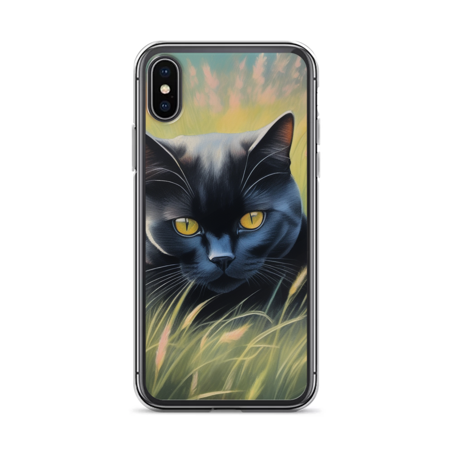 PugMug Custom Black British Shorthair Cat iPhone Case