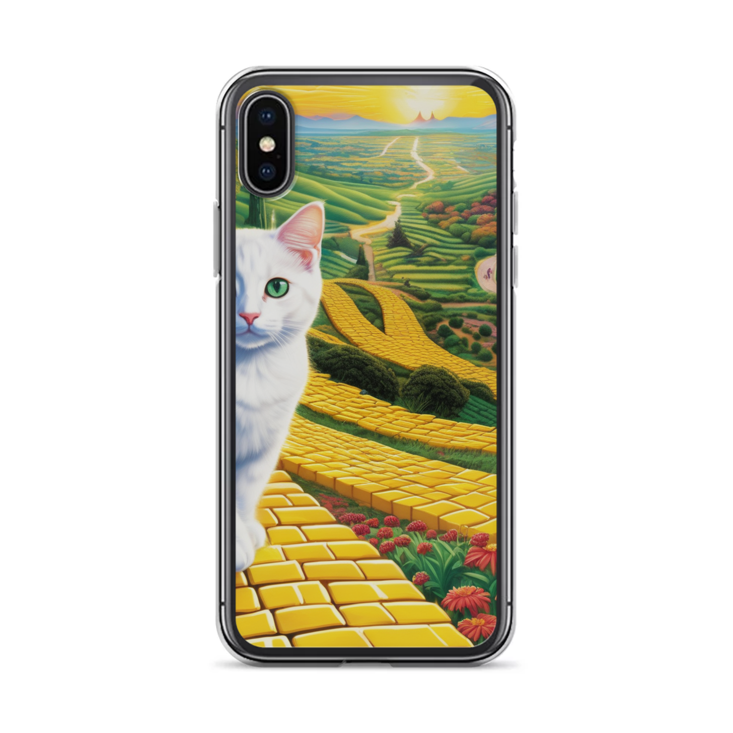 PugMug Custom White Companion Cat iPhone Case