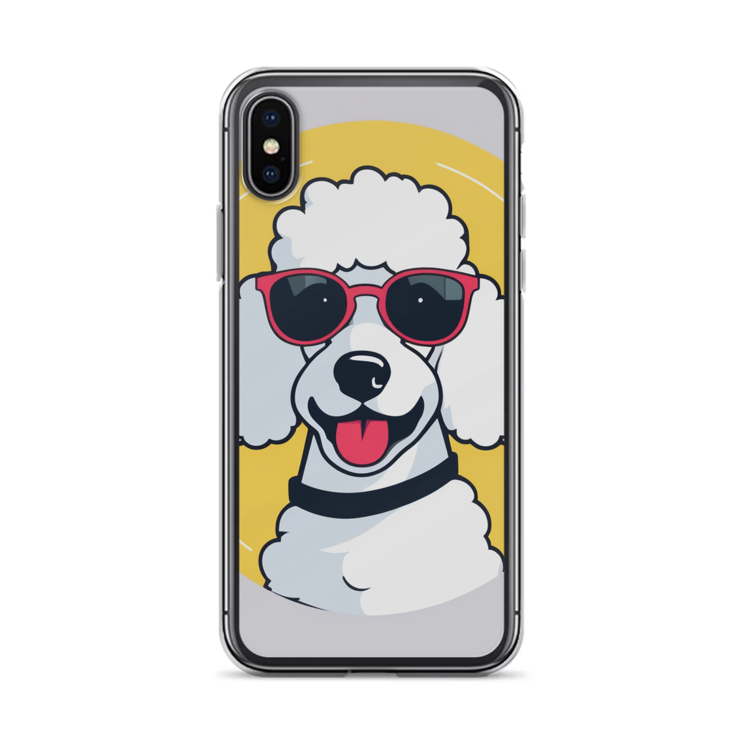 PugMug Custom White Poodle iPhone Case