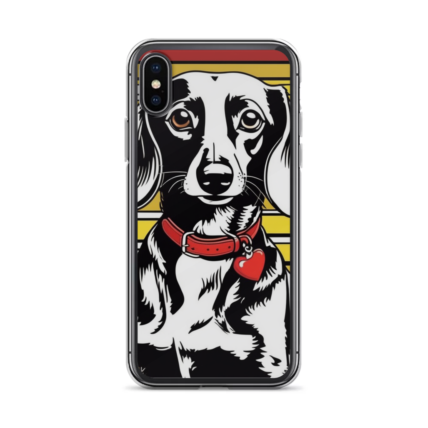 PugMug Custom Black Dachshund iPhone Case