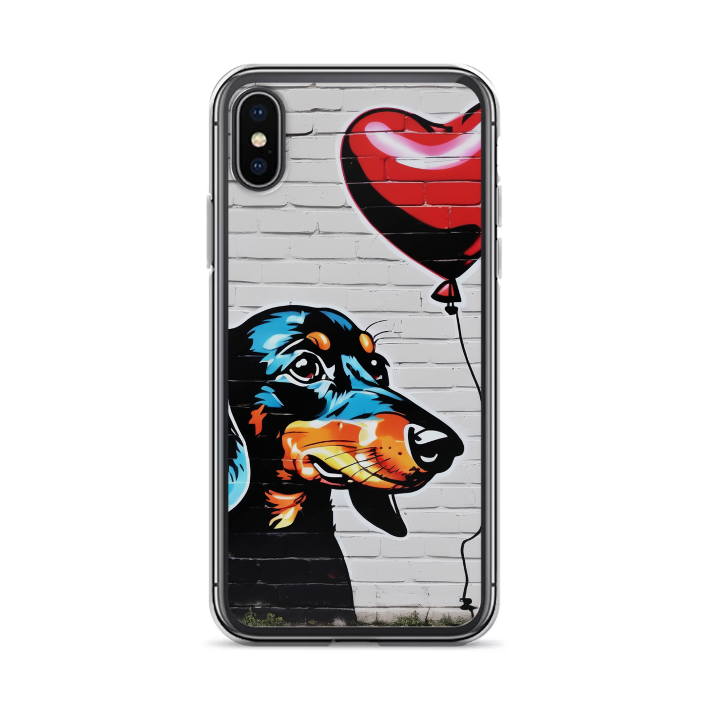 PugMug Custom Black Dachshund iPhone Case