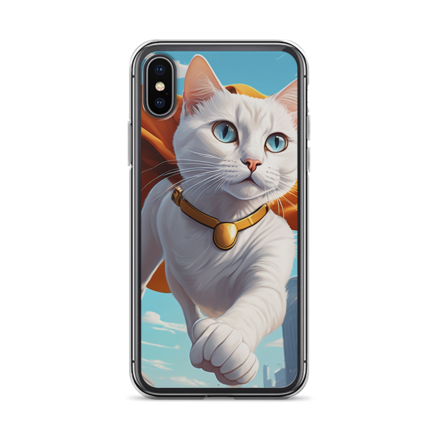 PugMug Custom White Companion Cat iPhone Case