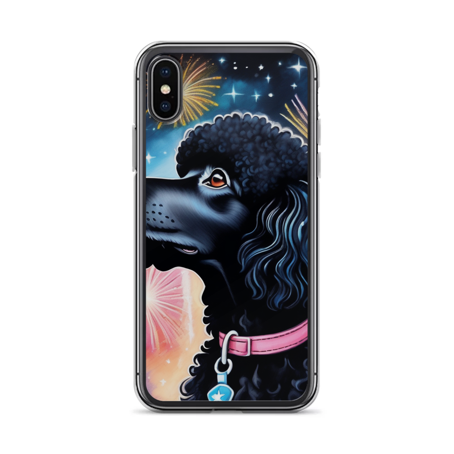 PugMug Custom Black Poodle iPhone Case