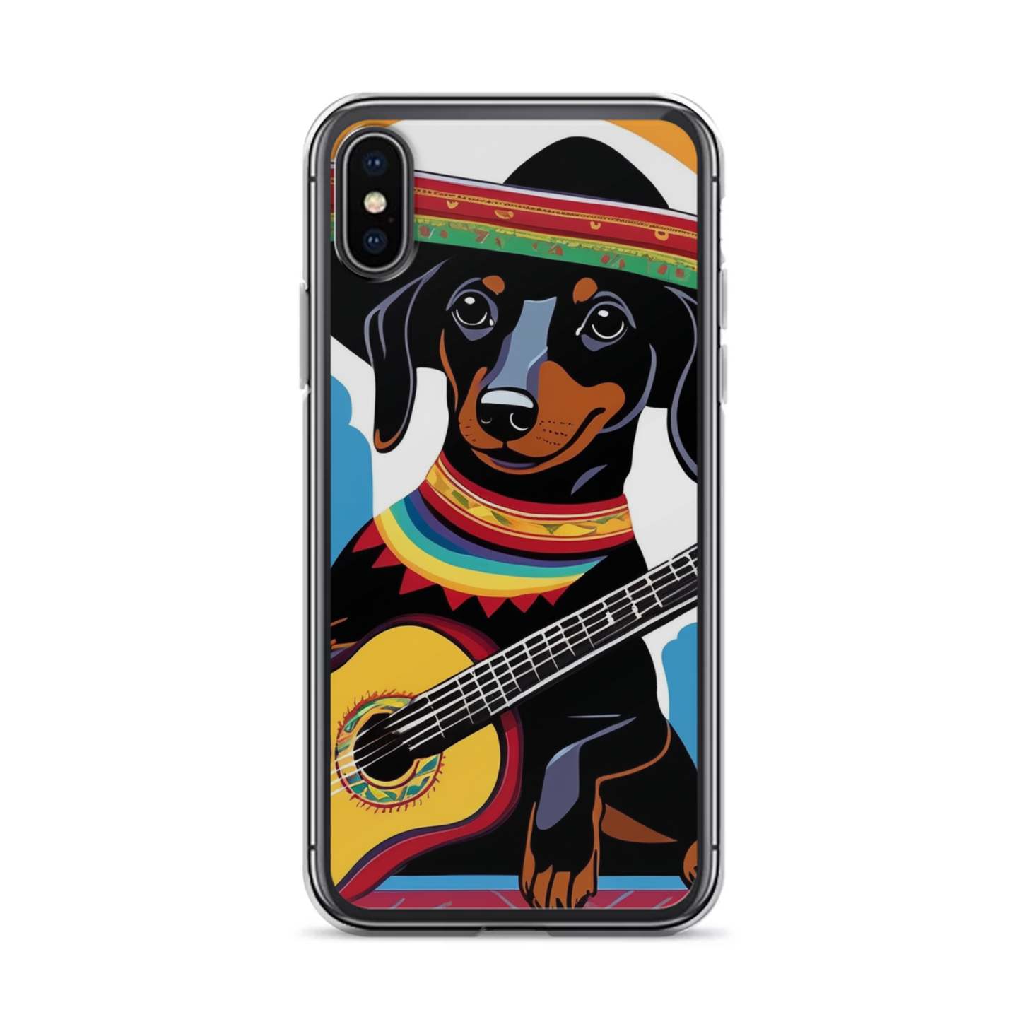 PugMug Custom Black Dachshund iPhone Case