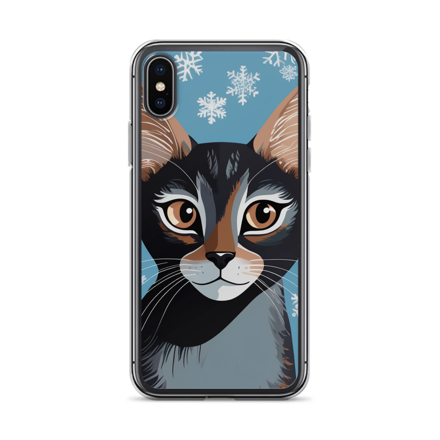 PugMug Custom Black Abyssinian Cat iPhone Case