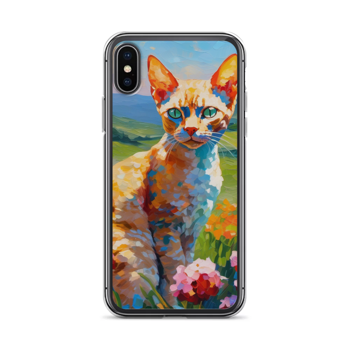 PugMug Custom Tabby Devon Rex Cat iPhone Case
