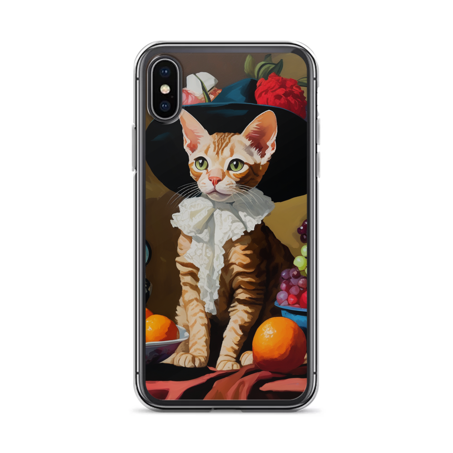 PugMug Custom Tabby Devon Rex Cat iPhone Case