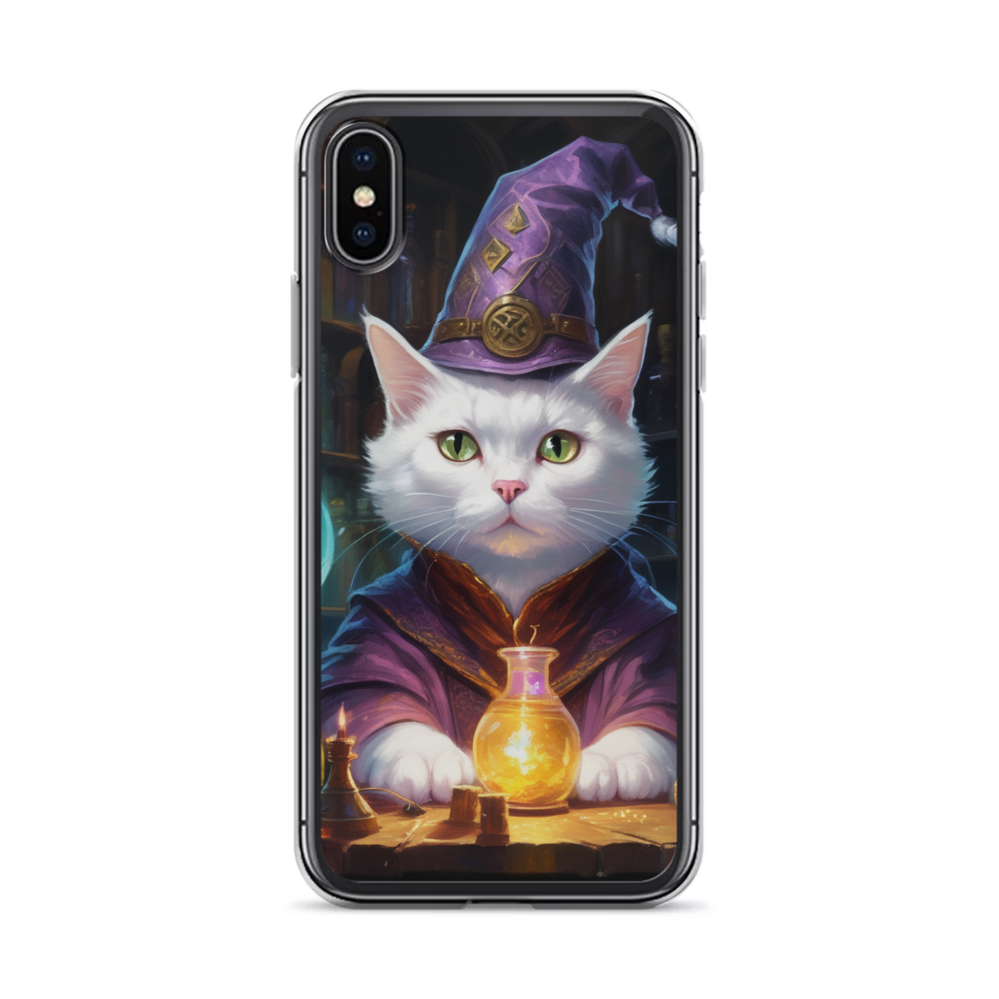 PugMug Custom White American Shorthair Cat iPhone Case