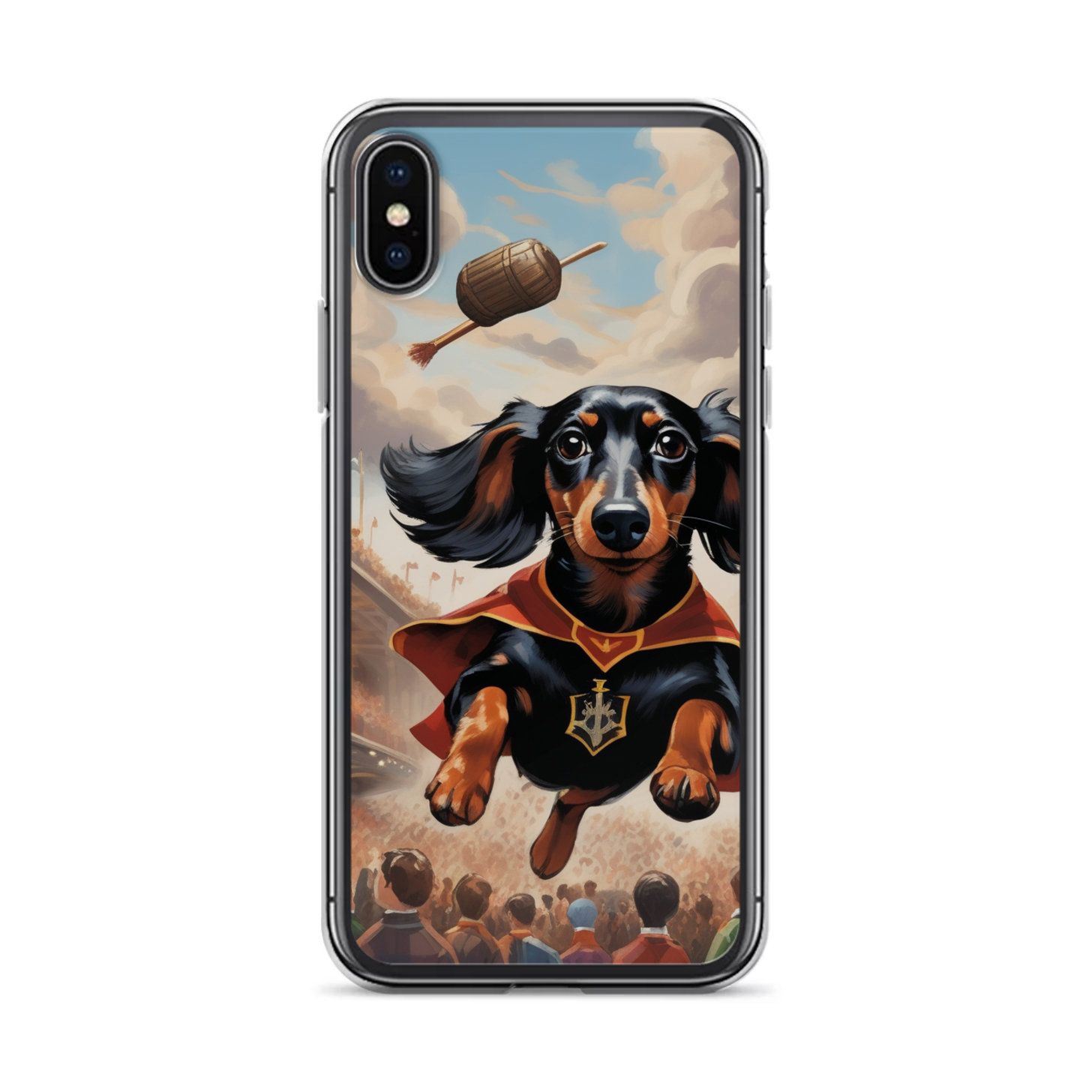 PugMug Custom Black Dachshund iPhone Case