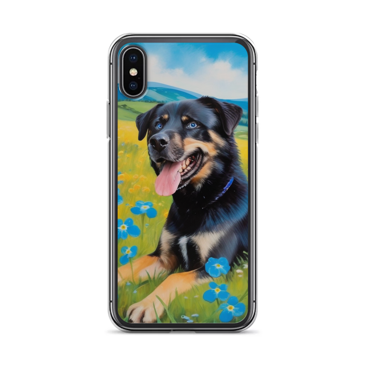 PugMug Custom Blue iPhone Case
