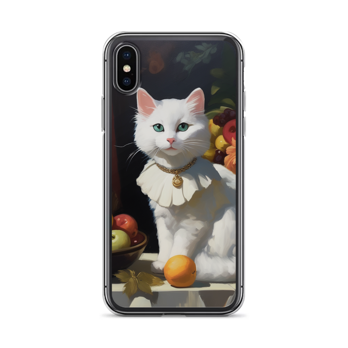 PugMug Custom White Companion Cat iPhone Case
