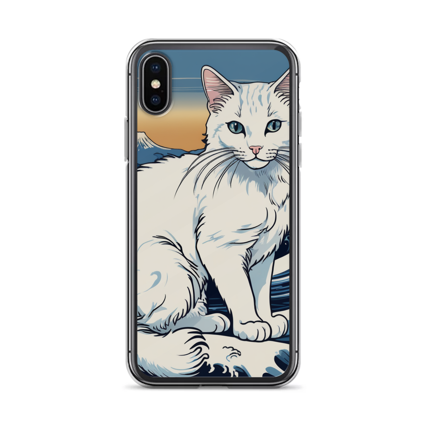 PugMug Custom White Companion Cat iPhone Case