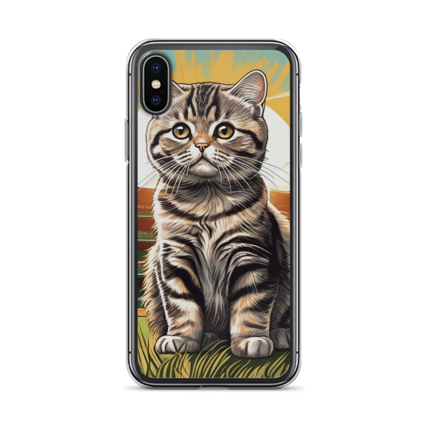 PugMug Custom Tabby Scottish Fold Cat iPhone Case