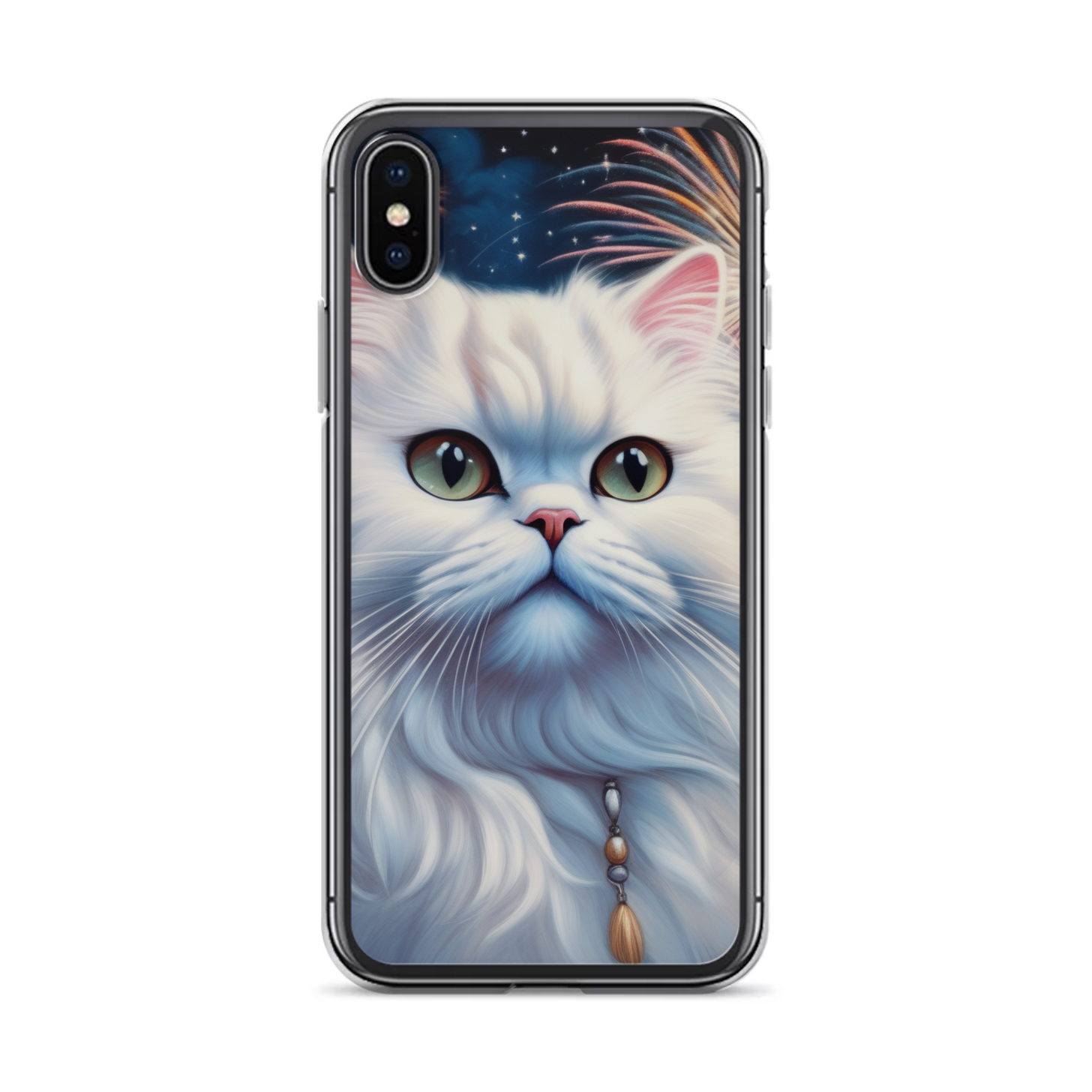 PugMug Custom White Persian Cat iPhone Case