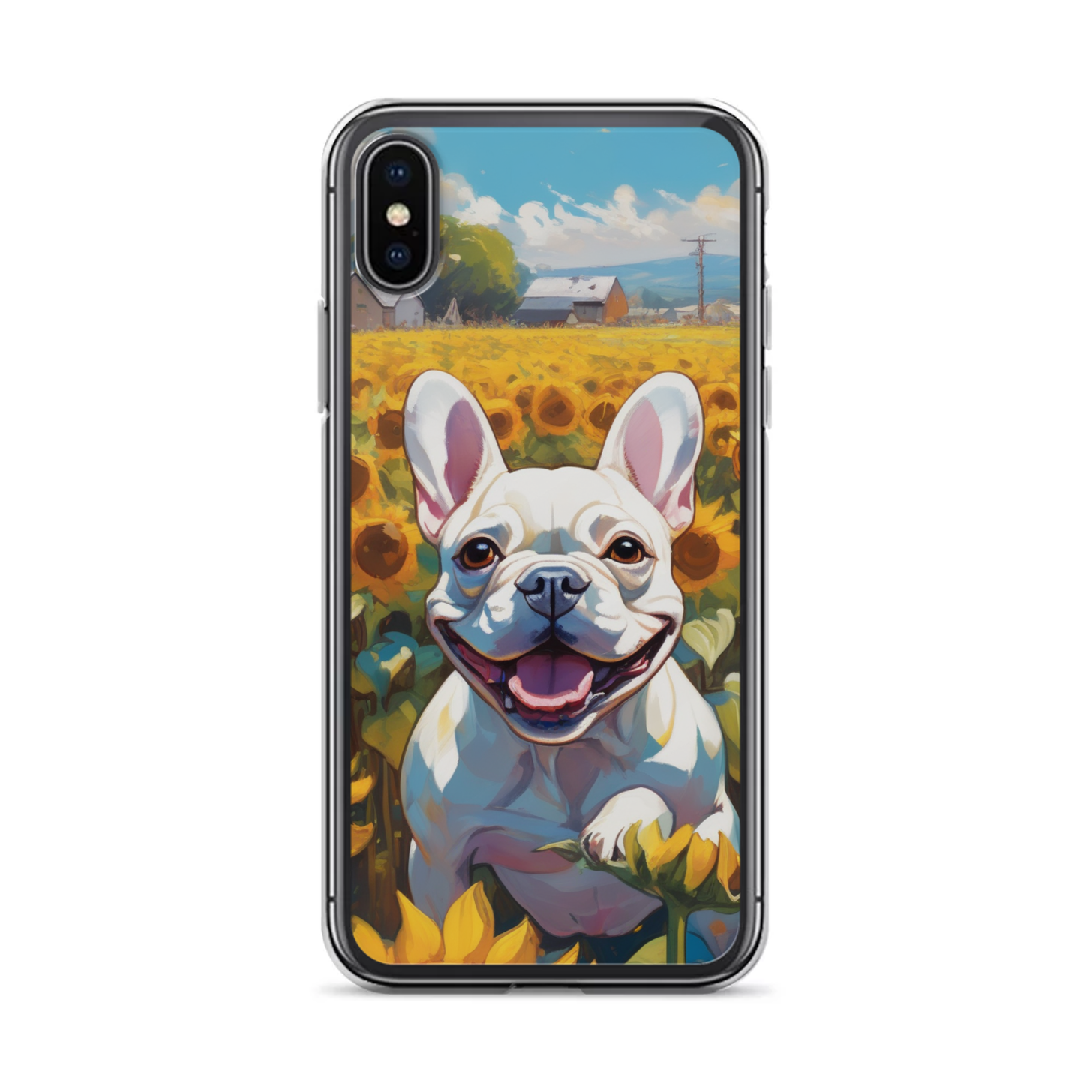 PugMug Custom White French Bulldog iPhone Case