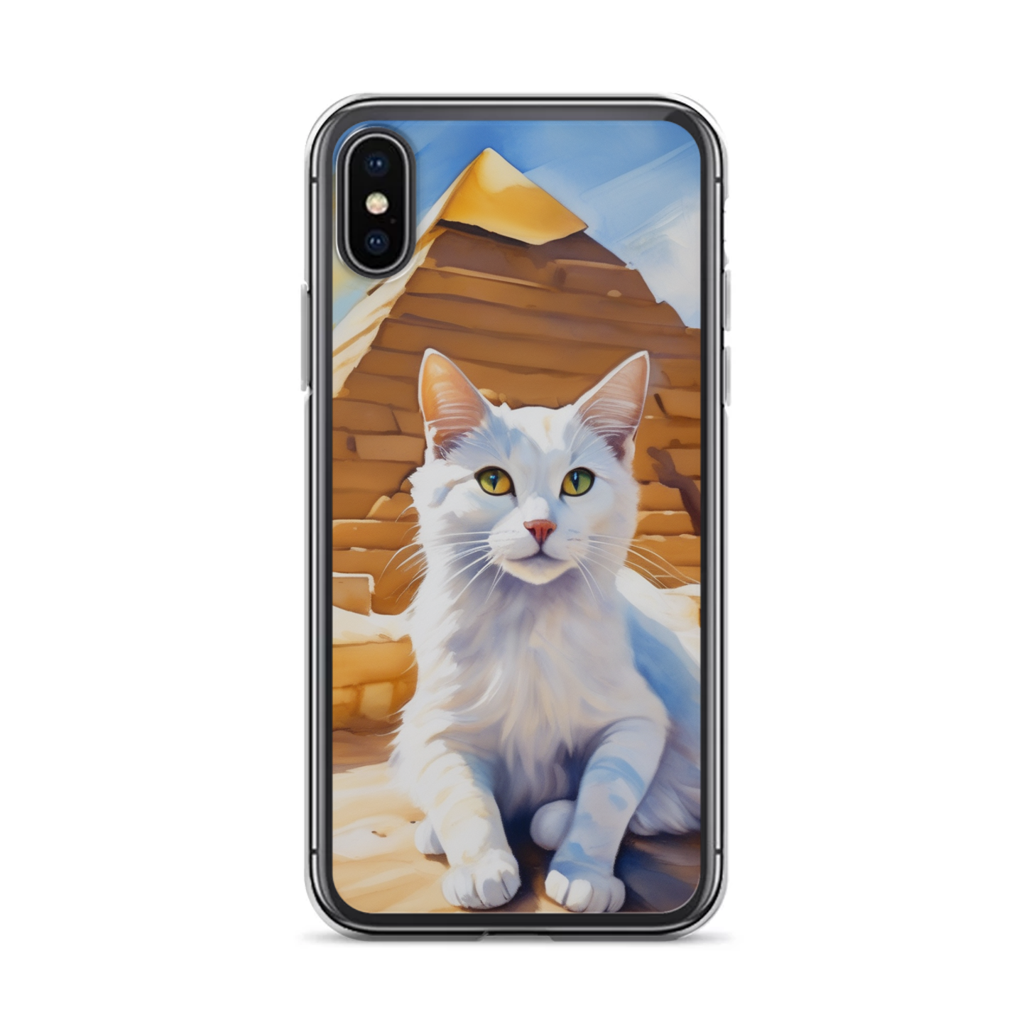 PugMug Custom White Companion Cat iPhone Case