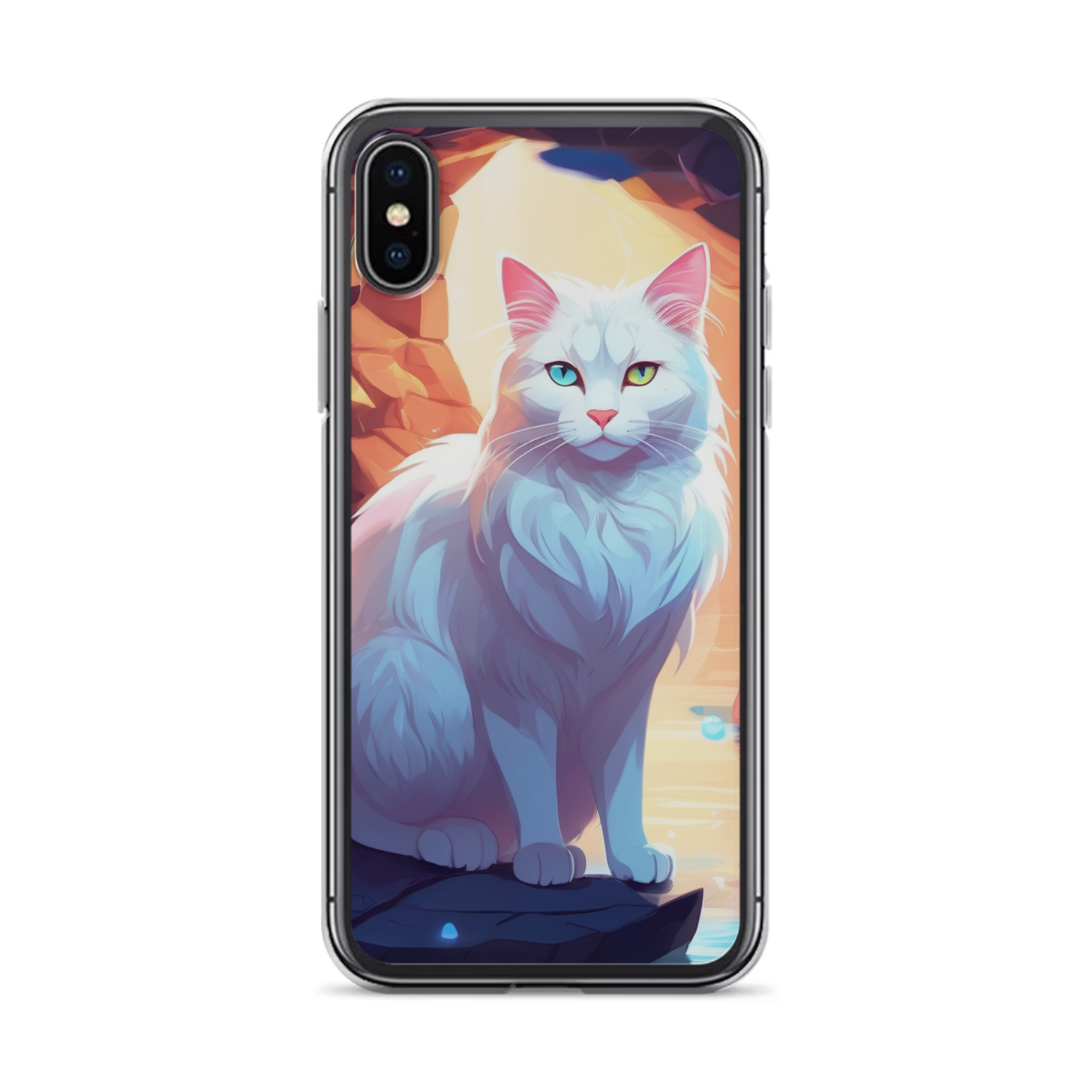 PugMug Custom White Companion Cat iPhone Case