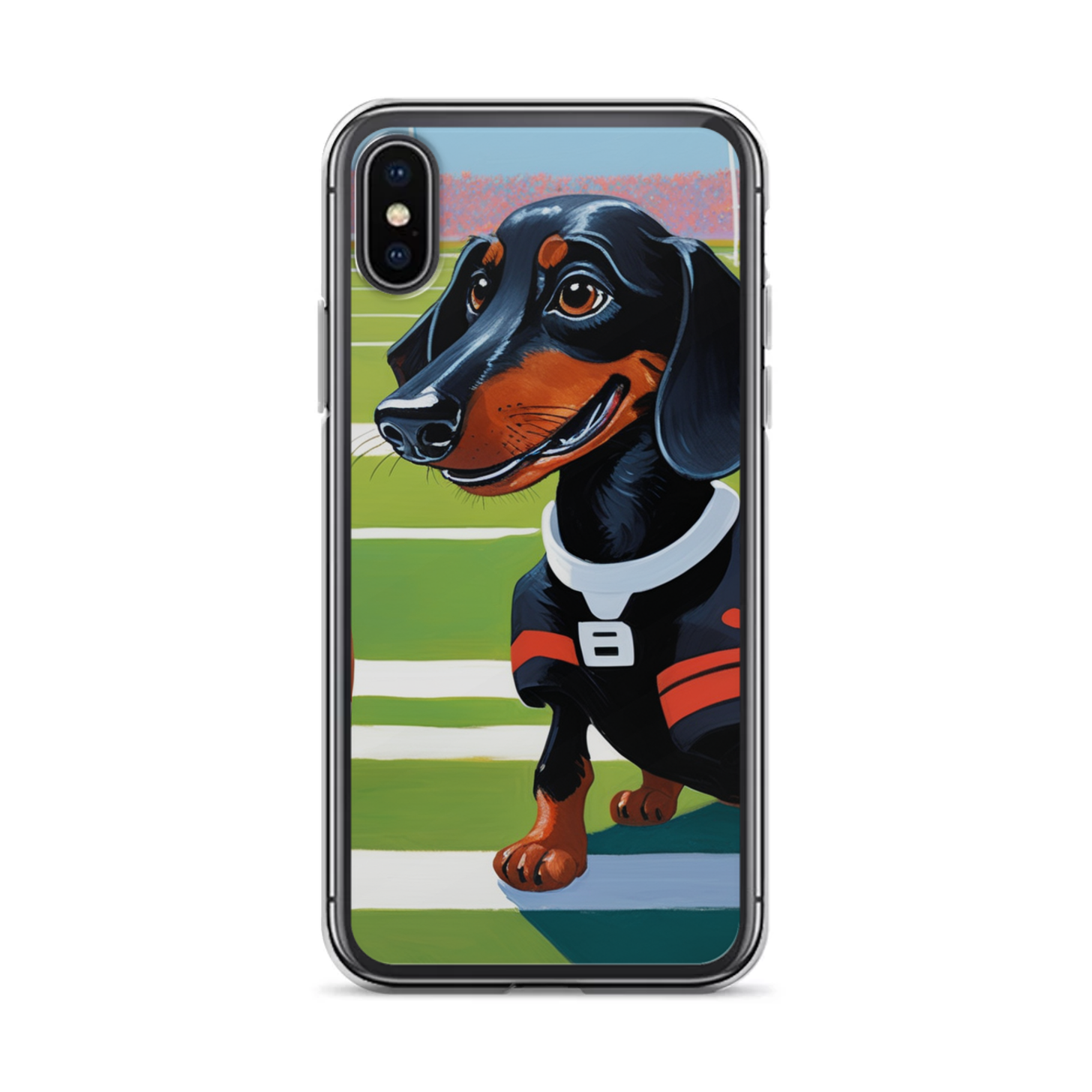 PugMug Custom Black Dachshund iPhone Case