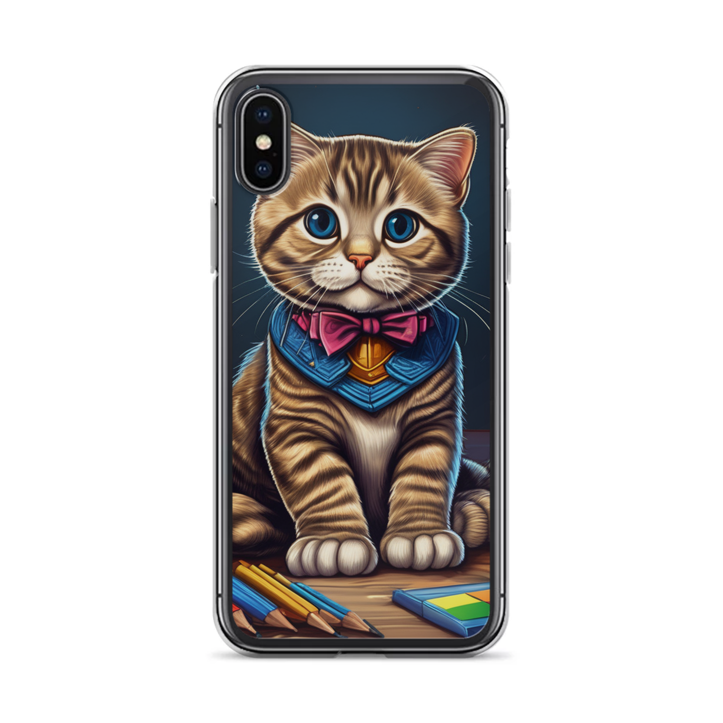 PugMug Custom Tabby Scottish Fold Cat iPhone Case