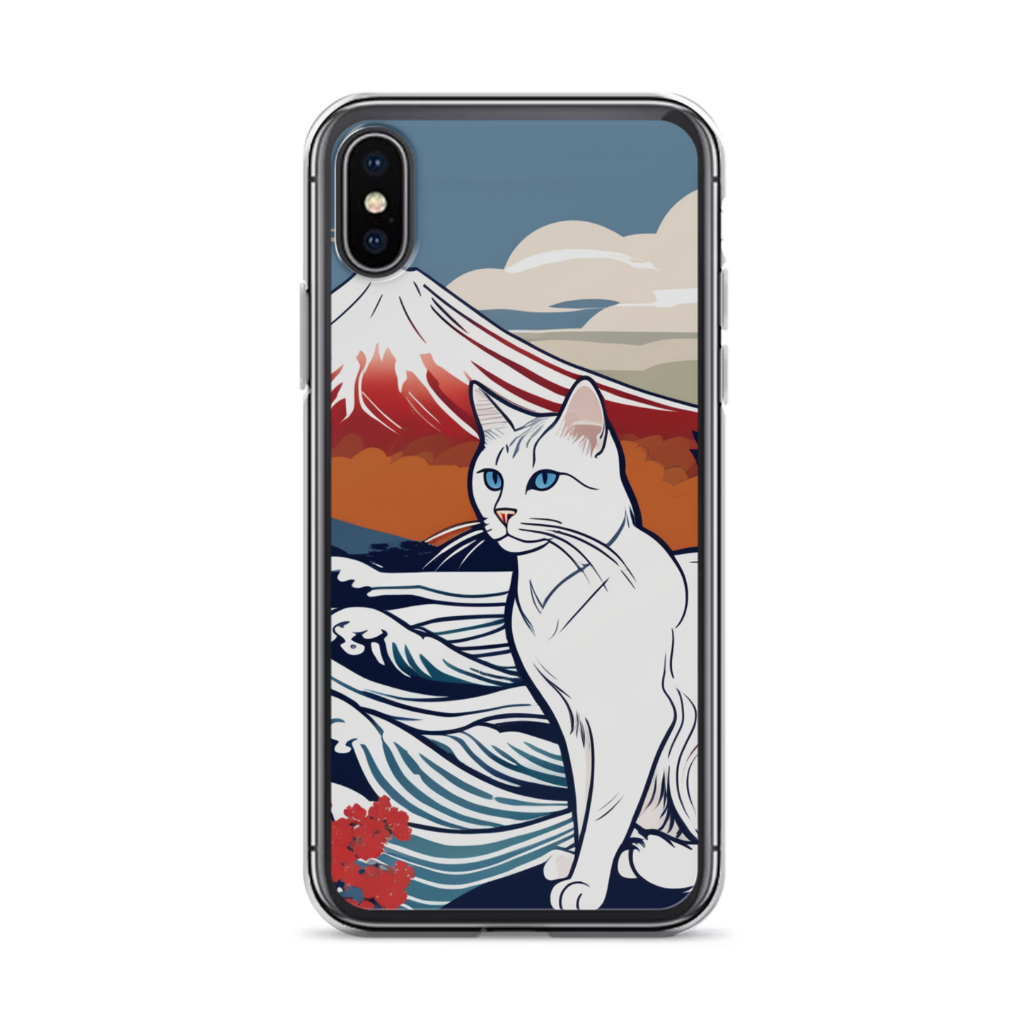 PugMug Custom White Companion Cat iPhone Case