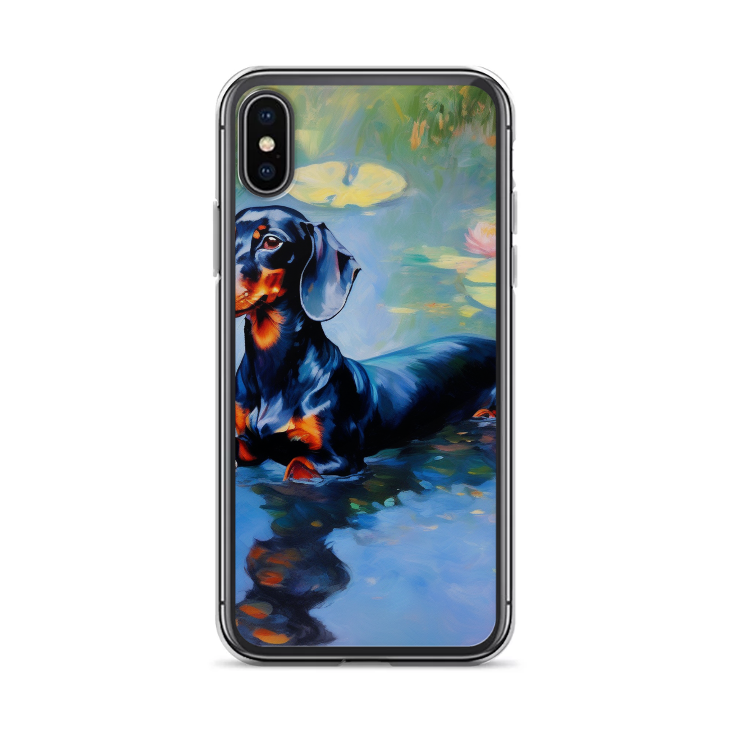 PugMug Custom Black Dachshund iPhone Case