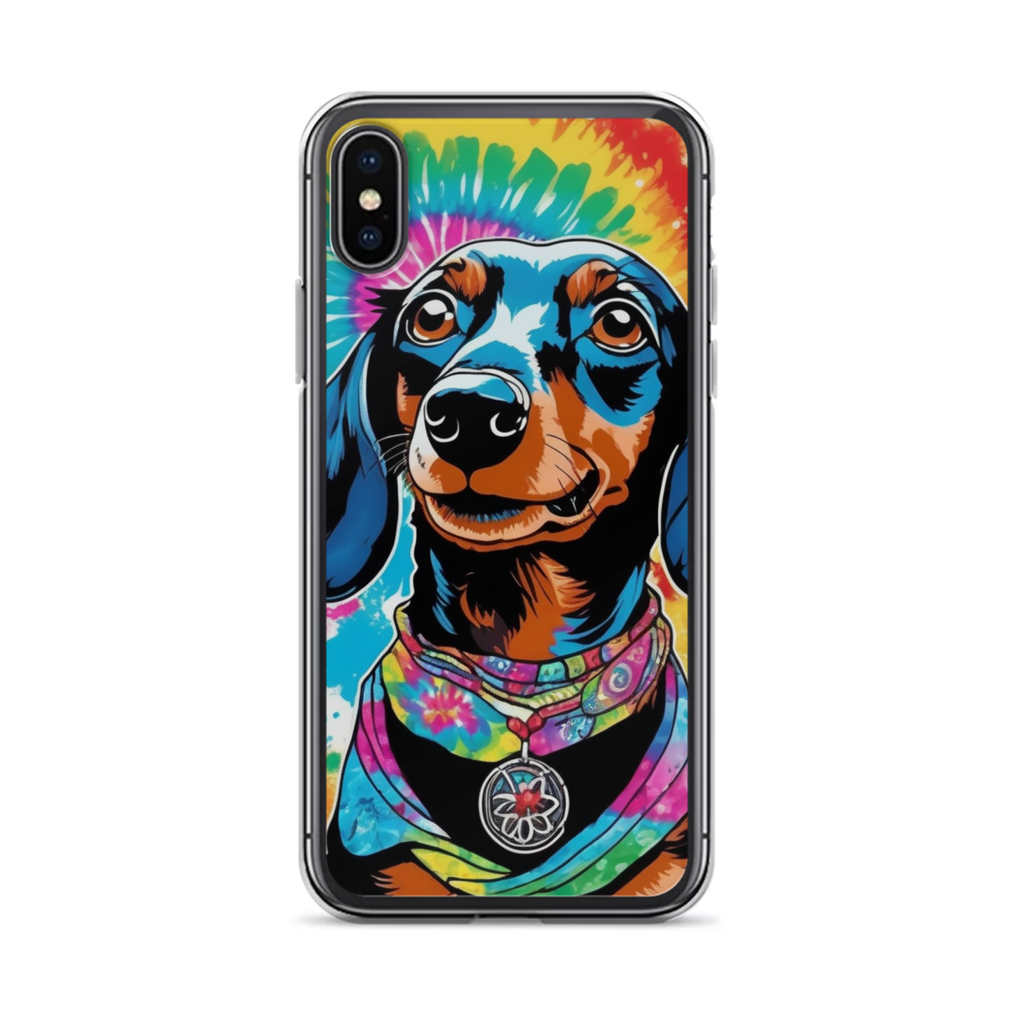 PugMug Custom Black Dachshund iPhone Case