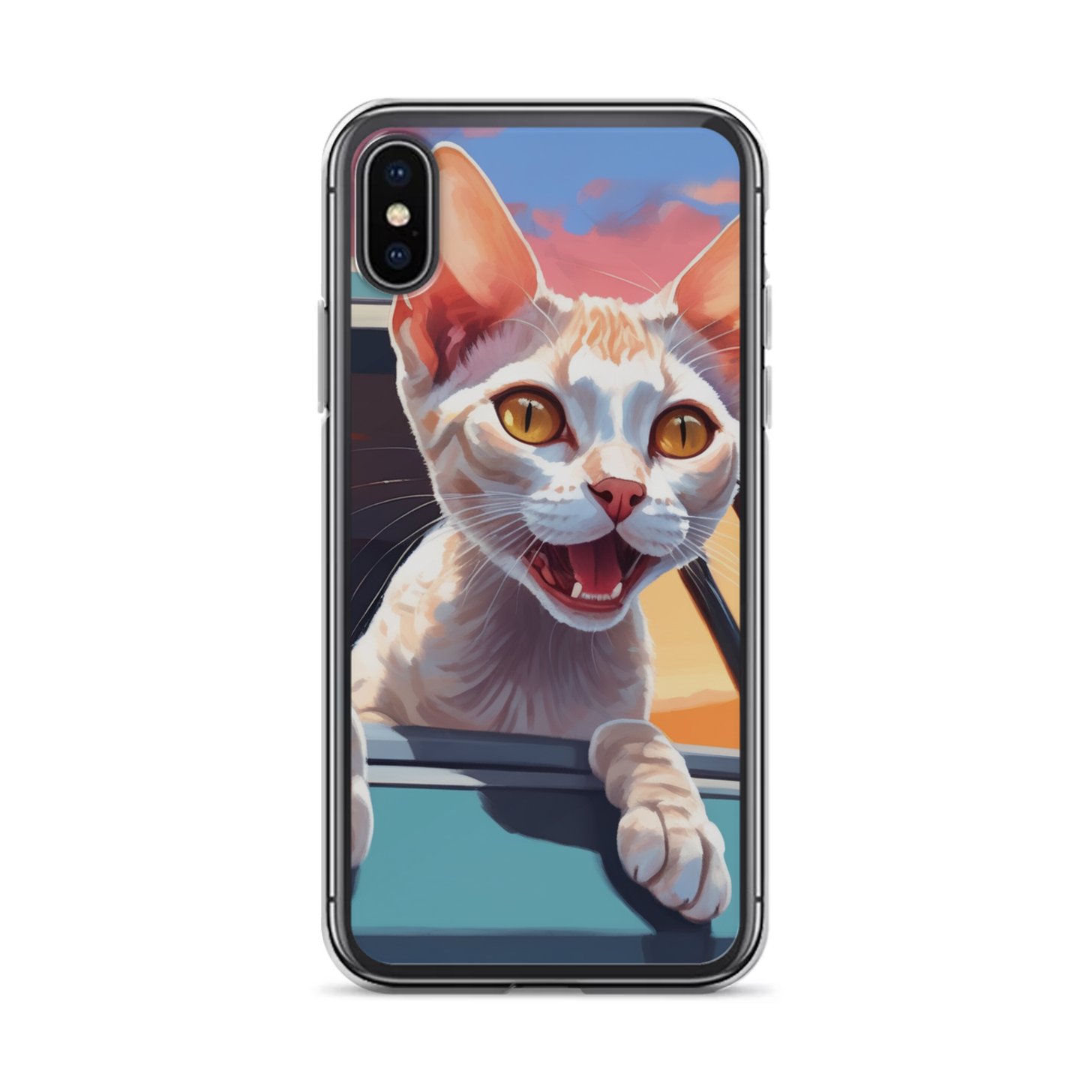 PugMug Custom Tabby Devon Rex Cat iPhone Case