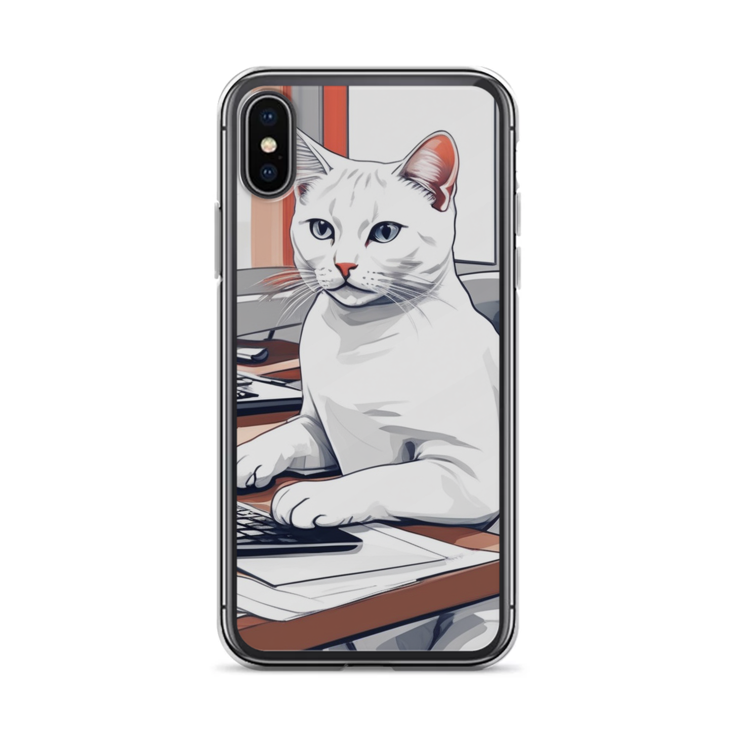 PugMug Custom White Exotic Cat iPhone Case