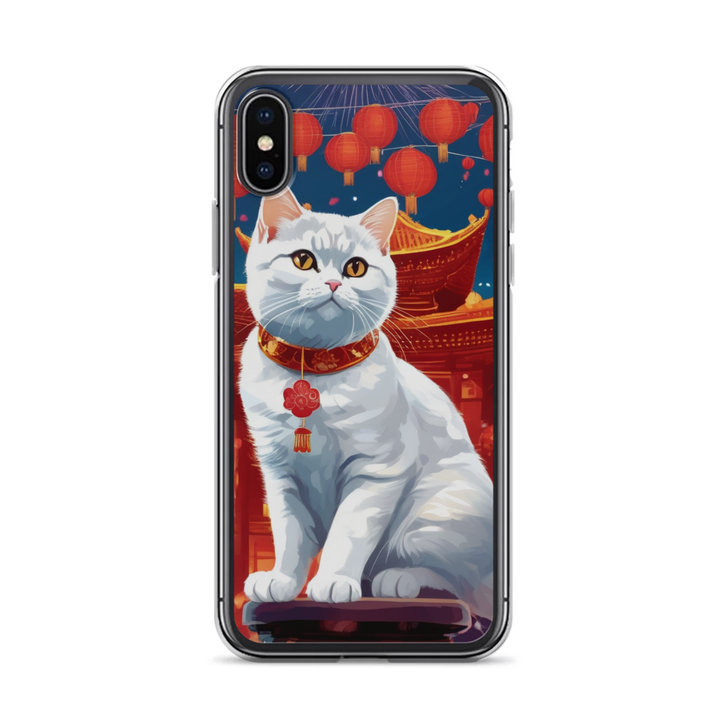 PugMug Custom White British Shorthair Cat iPhone Case