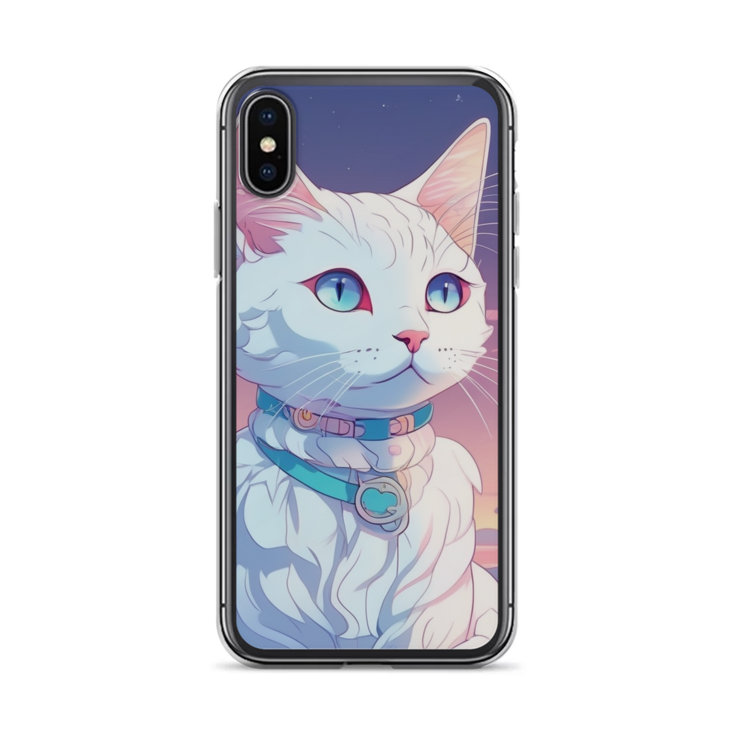 PugMug Custom White Companion Cat iPhone Case