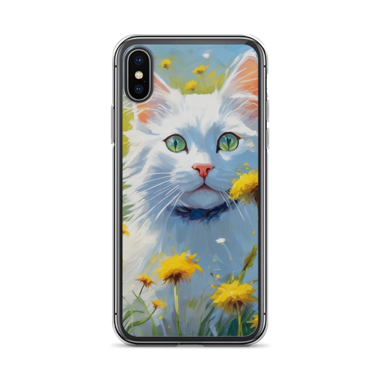 PugMug Custom White Companion Cat iPhone Case