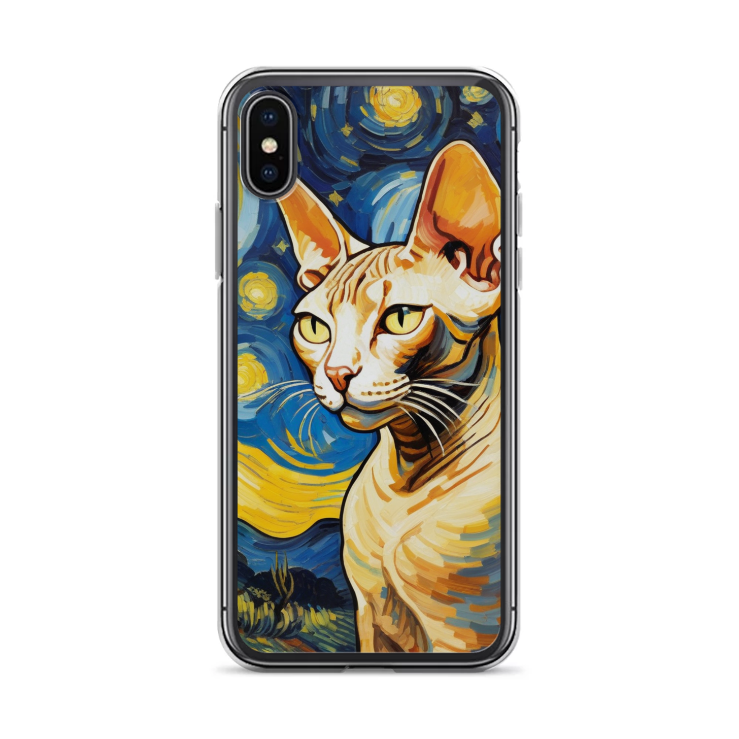 PugMug Custom Tabby Sphynx Cat iPhone Case