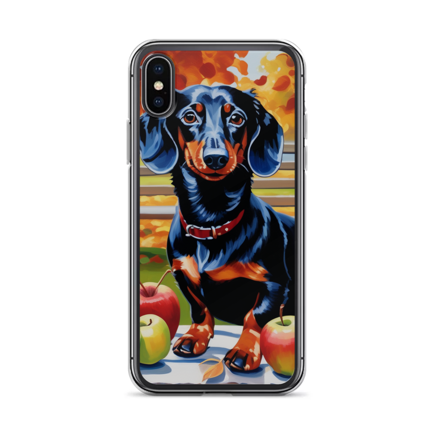 PugMug Custom Black Dachshund iPhone Case