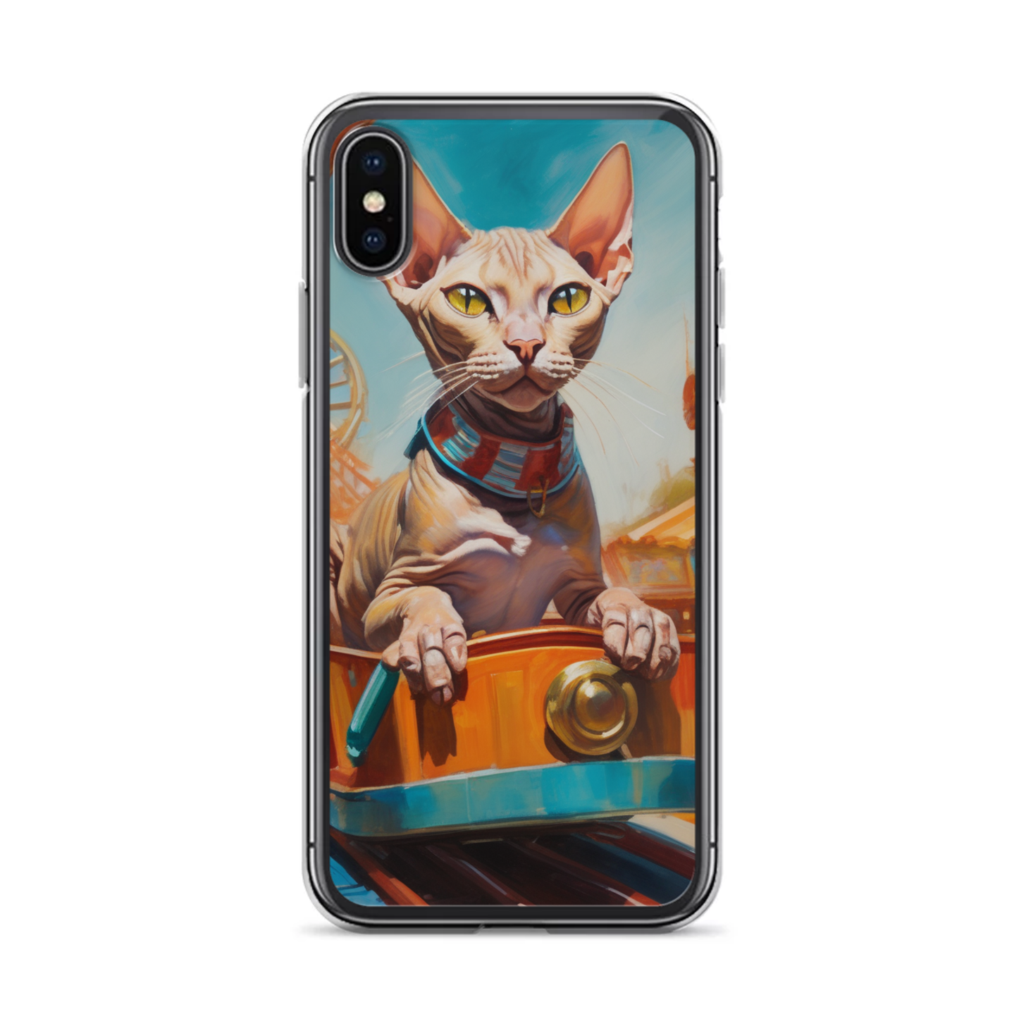 PugMug Custom Tabby Sphynx Cat iPhone Case