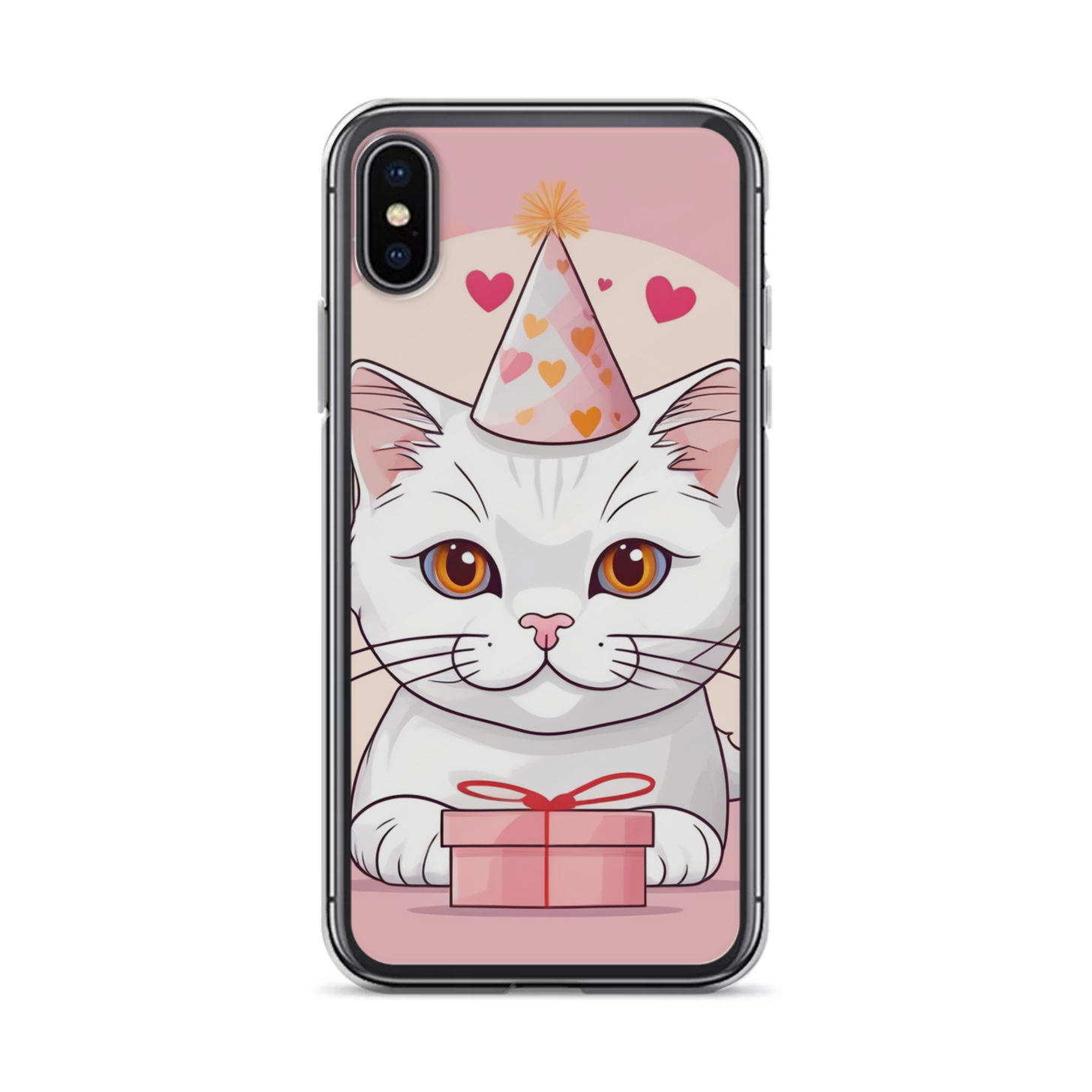 PugMug Custom White Scottish Fold Cat iPhone Case