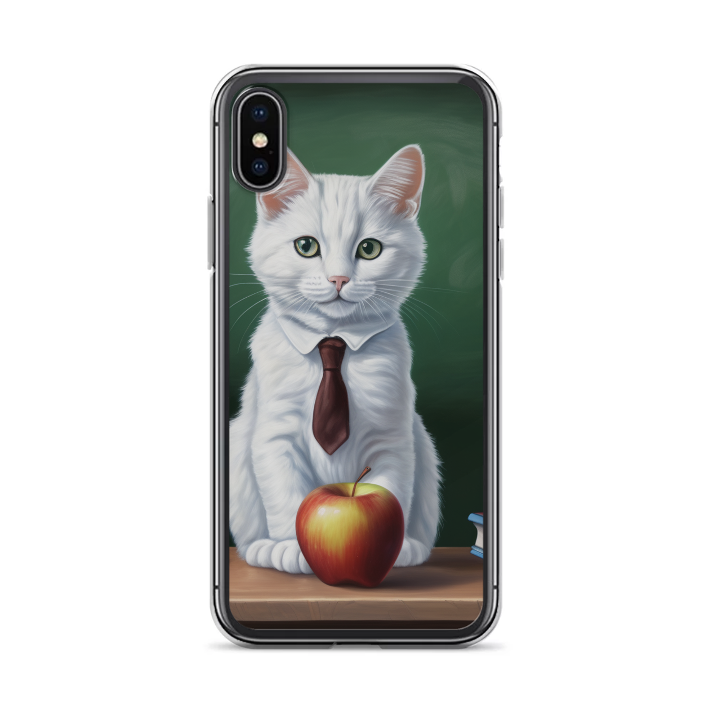 PugMug Custom White Companion Cat iPhone Case