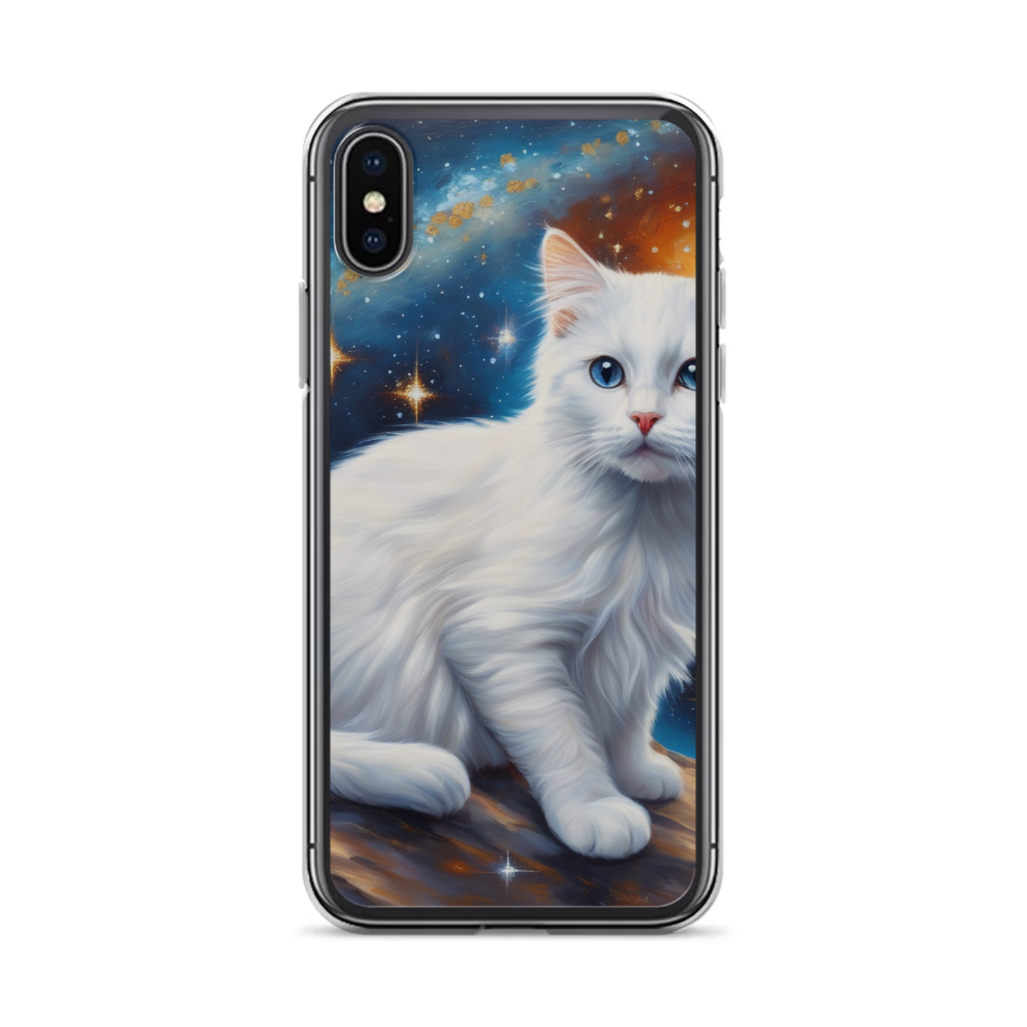PugMug Custom White Companion Cat iPhone Case
