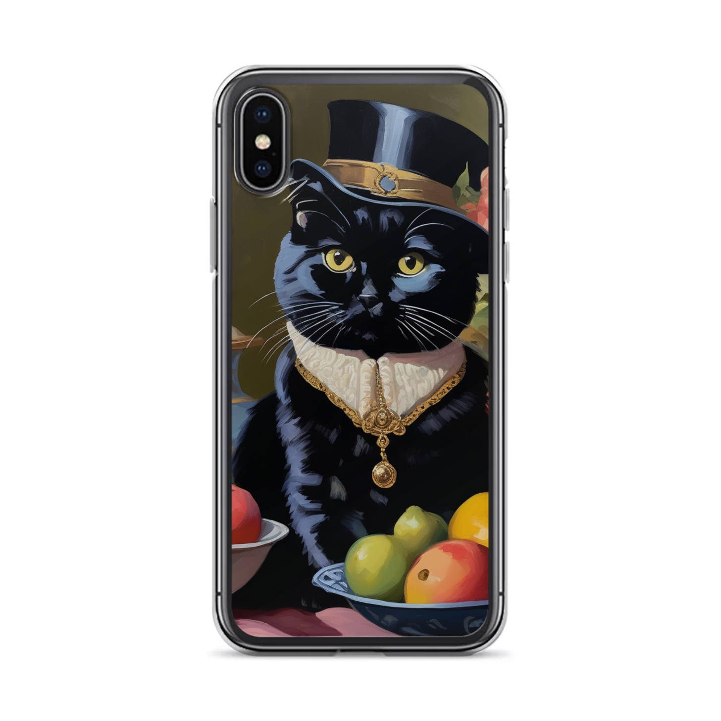 PugMug Custom Black Scottish Fold Cat iPhone Case